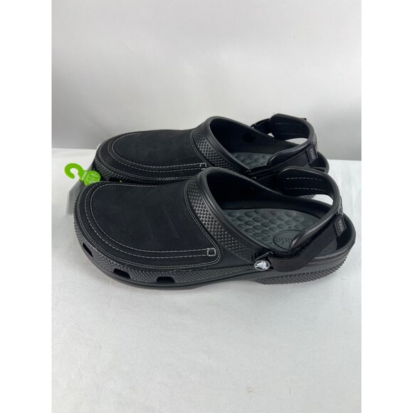 Crocs Black Yukon Vista II Clogs With Adjustable Heel Strap For Men Size 11 main image 6